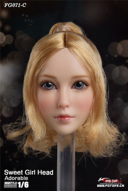 firegirl - NEW PRODUCT: Fire Girl Toys: Asian Girl Head Sculpture (FG097A/FG097B/FG097C) Fg071ca